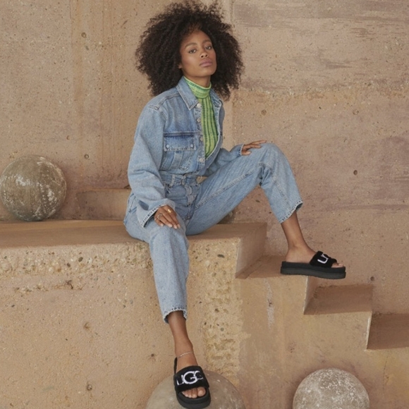 Ugg Laton Fur slides - Picture 2 of 7